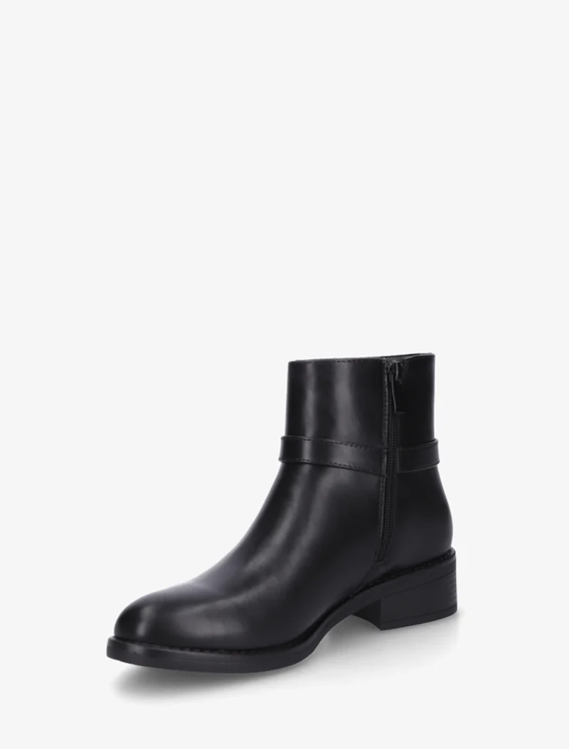 Bottines en simili à boucle décorative - Noir