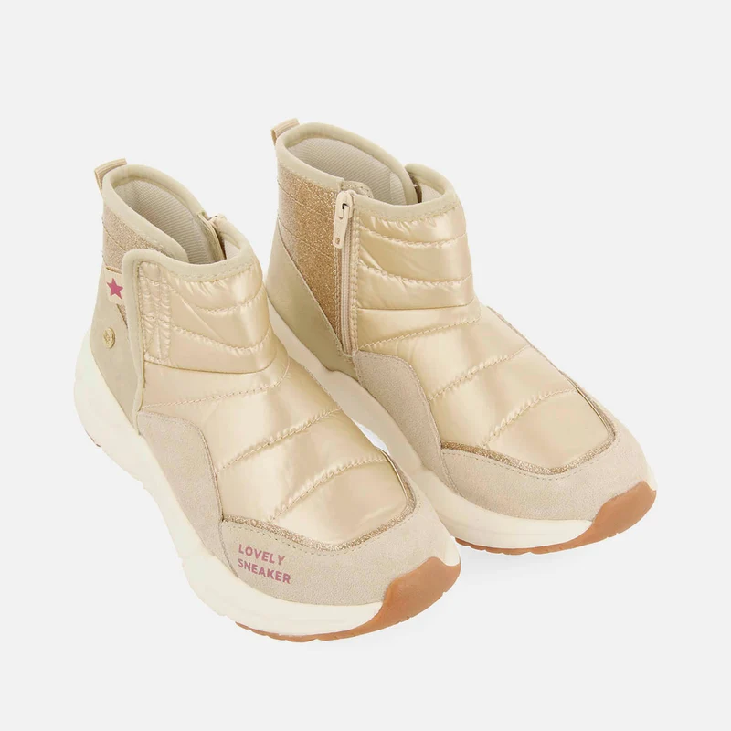 QUILTED METALLIC UDBY BOOTS