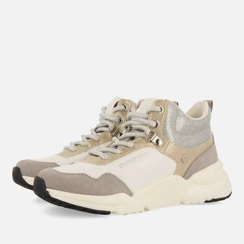 HIGH-TOP BASKETS WITH SEQUINS IN TREKKING STYLE KITTSEE