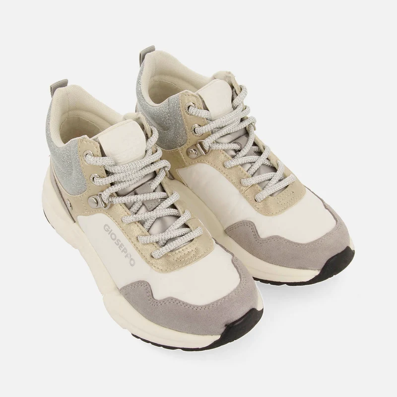 HIGH-TOP BASKETS WITH SEQUINS IN TREKKING STYLE KITTSEE