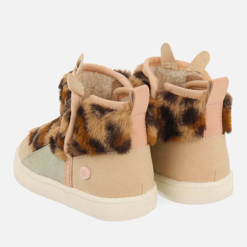 LEOPARD PRINT FUR BOOTS HATVAN