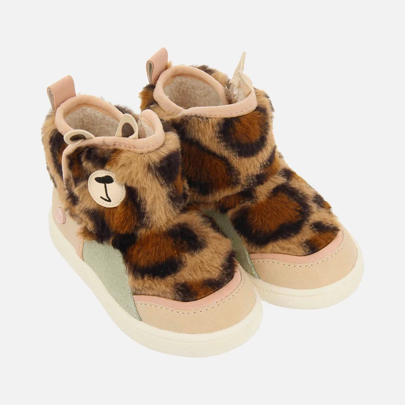 LEOPARD PRINT FUR BOOTS HATVAN