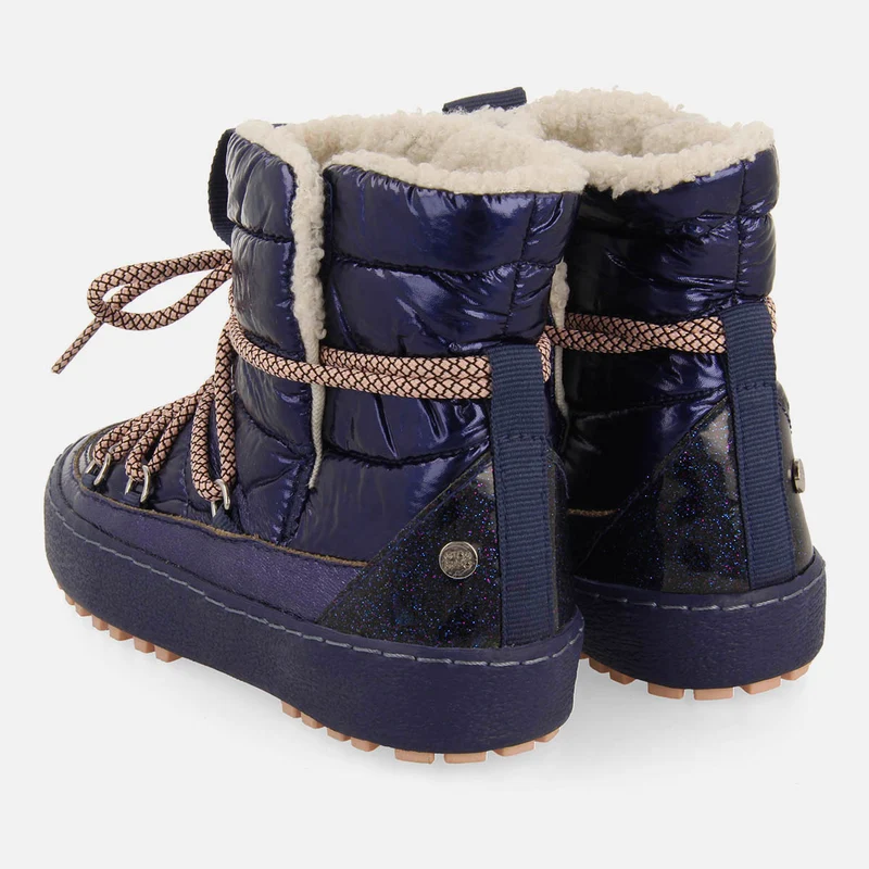 METALLIC PADDED APRÈS-SKI STYLE BOOTS CHATHAM