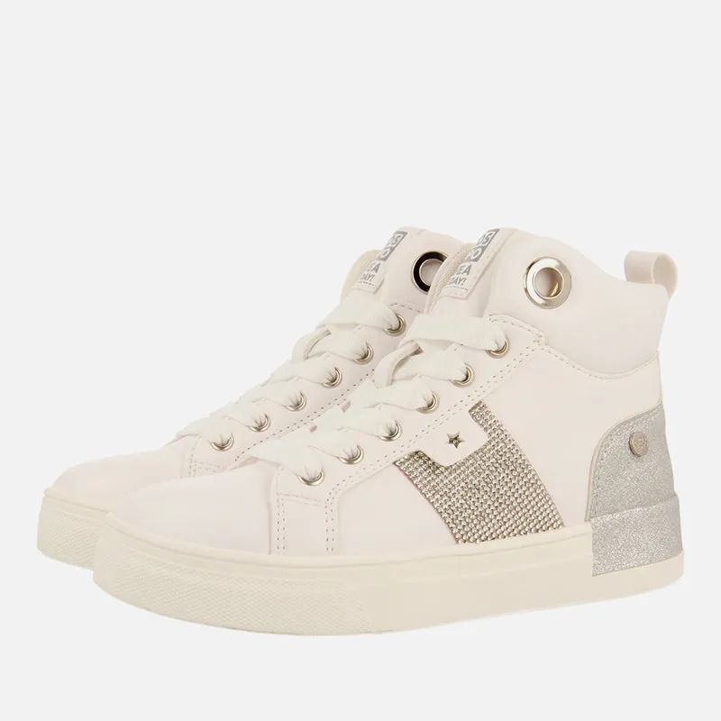 HIGH-TOP BASKETS WITH SEQUINS AND RHINESTONES RUDME