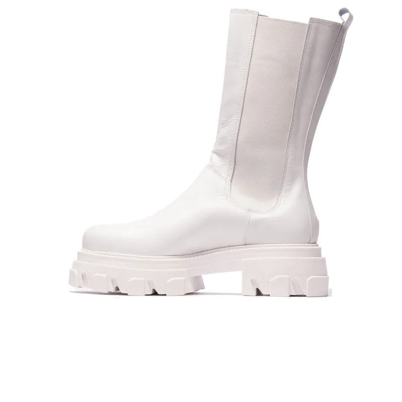 Hamako White Leather