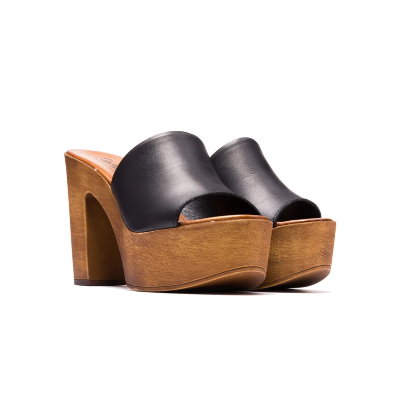 Izabella Black Leather