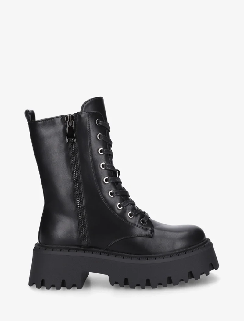 Bottines montantes style rangers - Noir