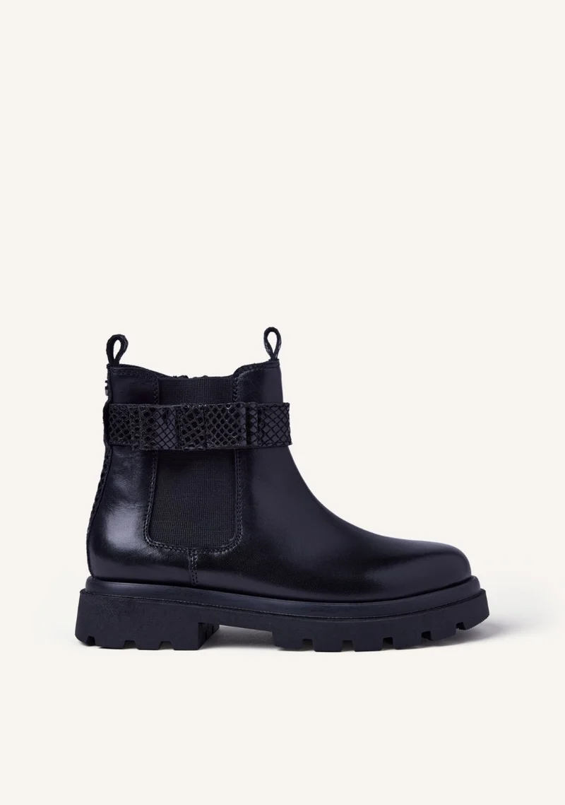 LEATHER BOOTS BOWS AGASSIZ
