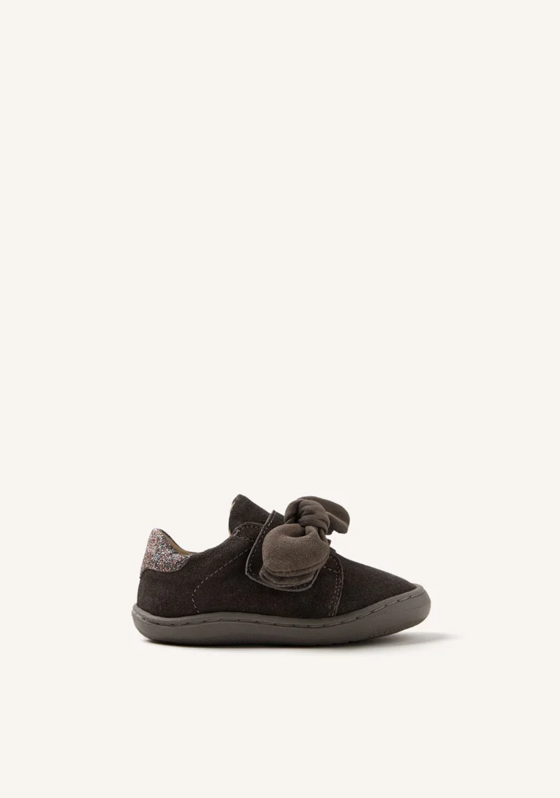 GIOSEPPO BAREFOOT - LEATHER SNEAKERS BOW GENOLA