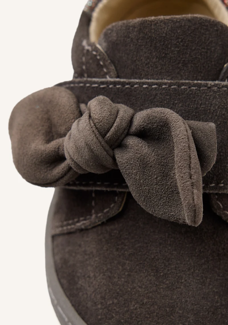 GIOSEPPO BAREFOOT - LEATHER SNEAKERS BOW GENOLA
