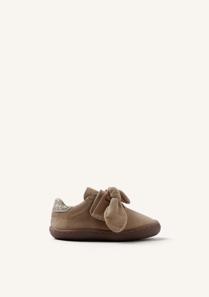 GIOSEPPO BAREFOOT - LEATHER SNEAKERS BOW GENOLA