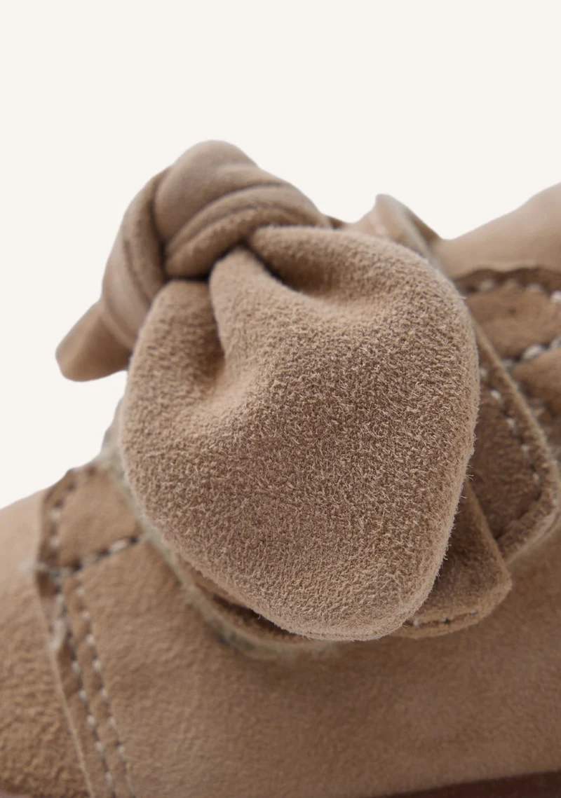 GIOSEPPO BAREFOOT - LEATHER SNEAKERS BOW GENOLA
