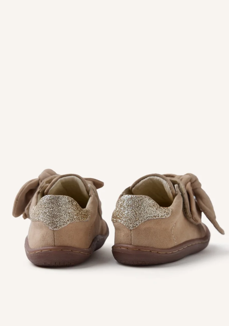 GIOSEPPO BAREFOOT - LEATHER SNEAKERS BOW GENOLA