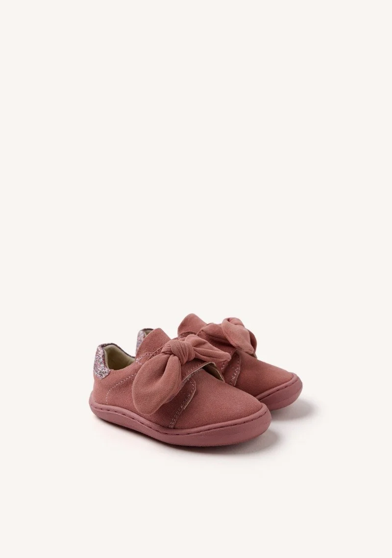GIOSEPPO BAREFOOT - LEATHER SNEAKERS BOW GENOLA