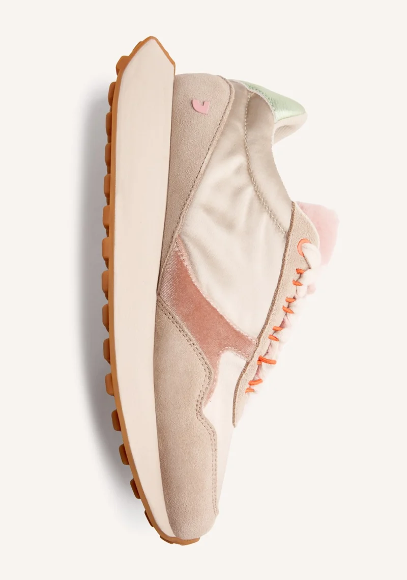 LEATHER AND FUR SNEAKERS LISMORE
