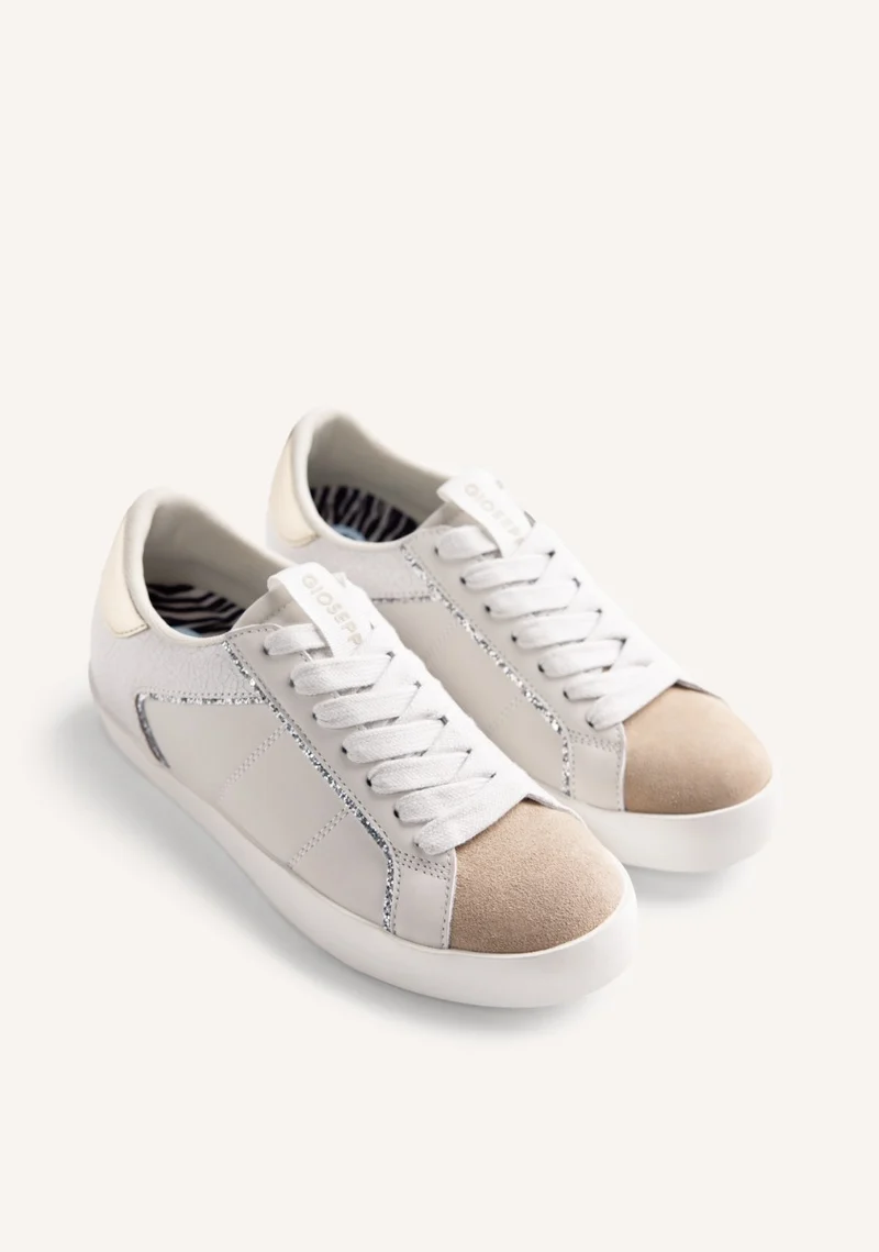ANIMAL PRINT LEATHER WEDGE SNEAKERS EDINA