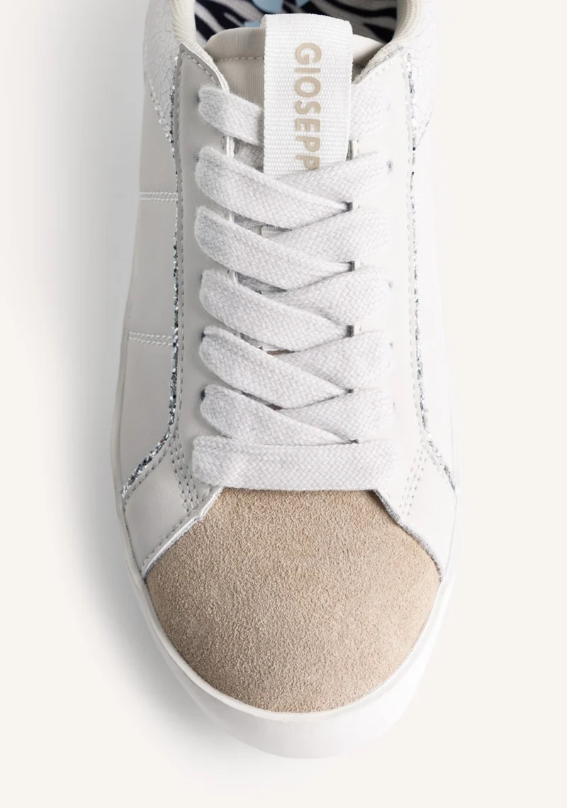 ANIMAL PRINT LEATHER WEDGE SNEAKERS EDINA