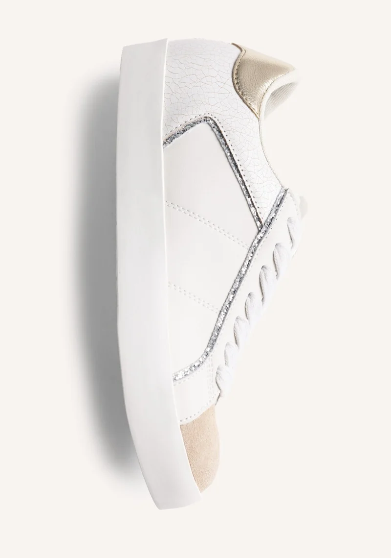 ANIMAL PRINT LEATHER WEDGE SNEAKERS EDINA