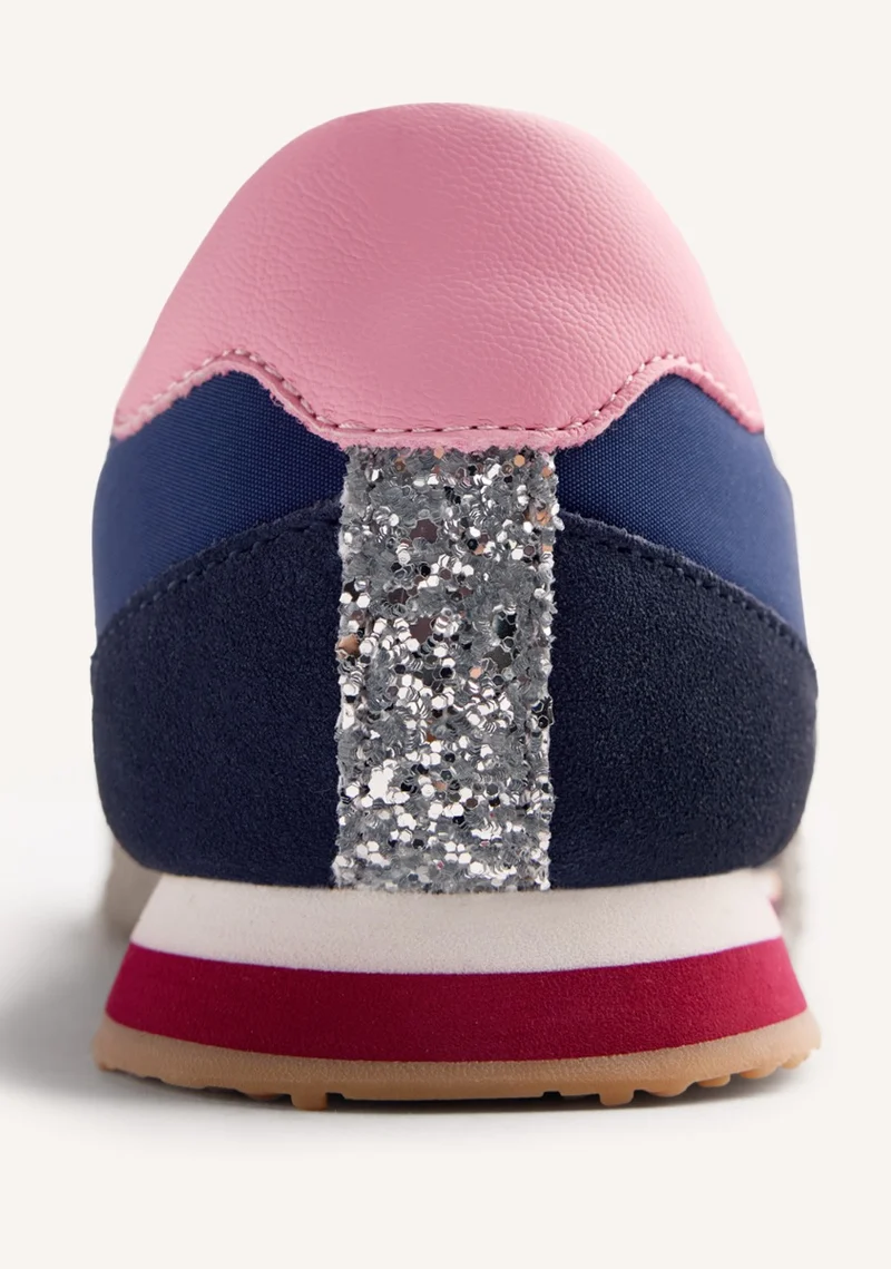 LEATHER AND NYLON SNEAKERS CONGER