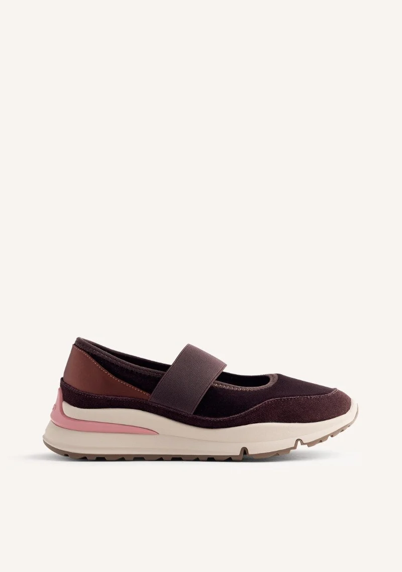 VELVET OPEN SNEAKERS MECOSTA