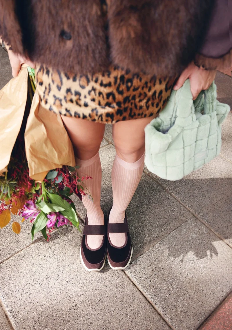 VELVET OPEN SNEAKERS MECOSTA