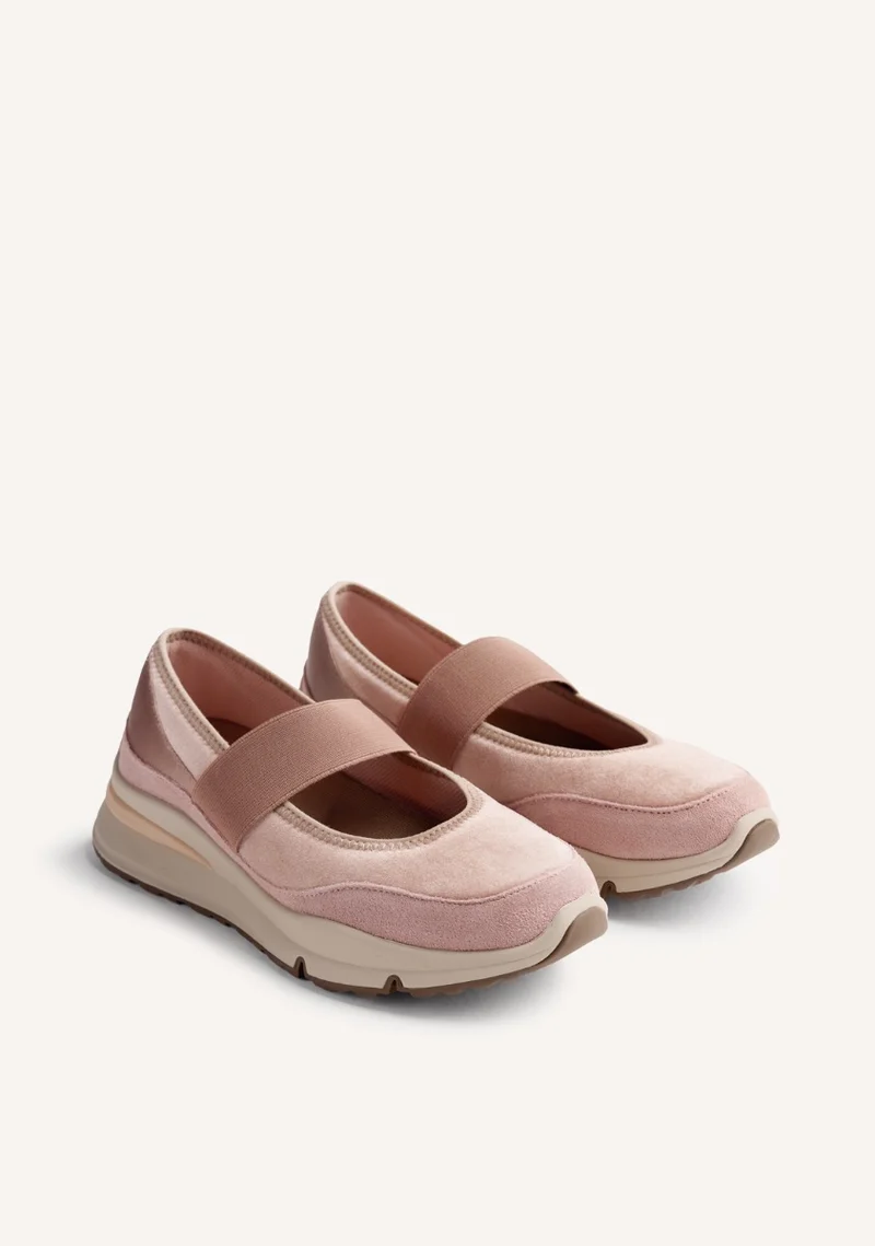 VELVET OPEN SNEAKERS MECOSTA