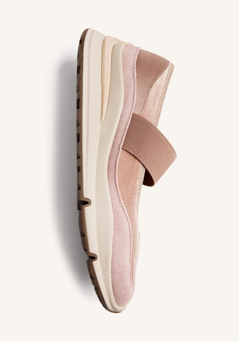 VELVET OPEN SNEAKERS MECOSTA