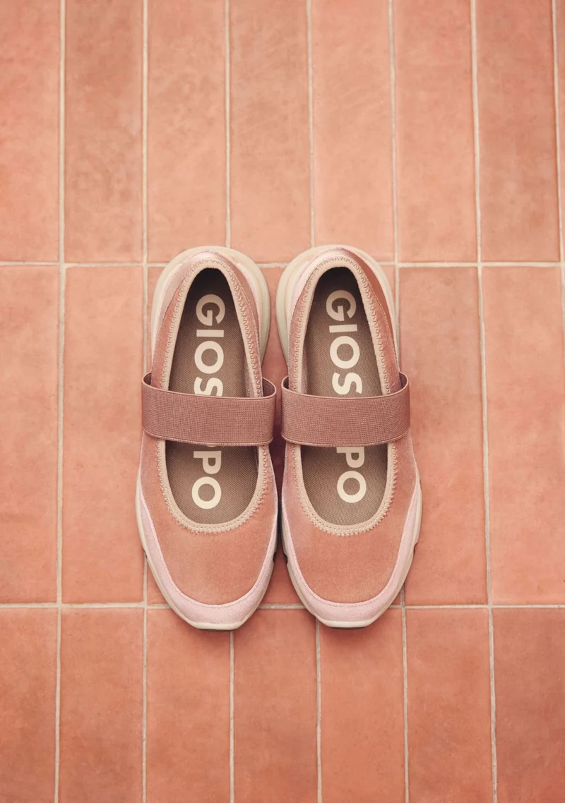 VELVET OPEN SNEAKERS MECOSTA