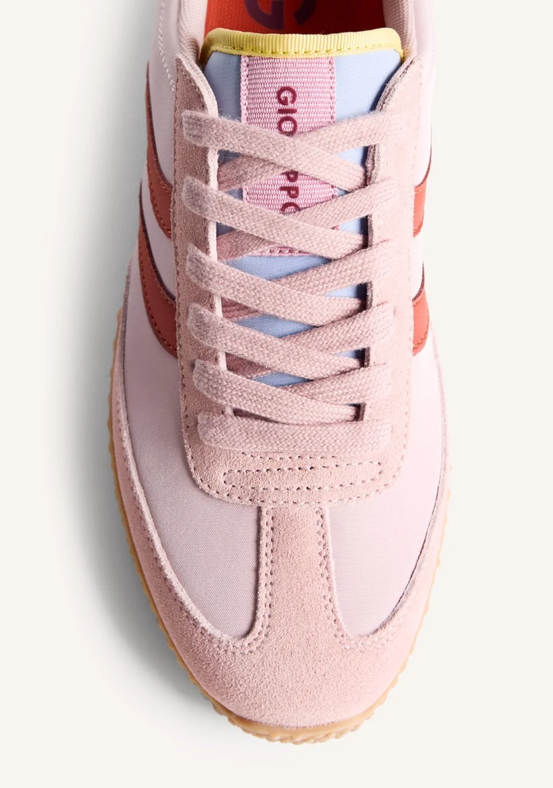 LEATHER AND NYLON SNEAKERS CONGER