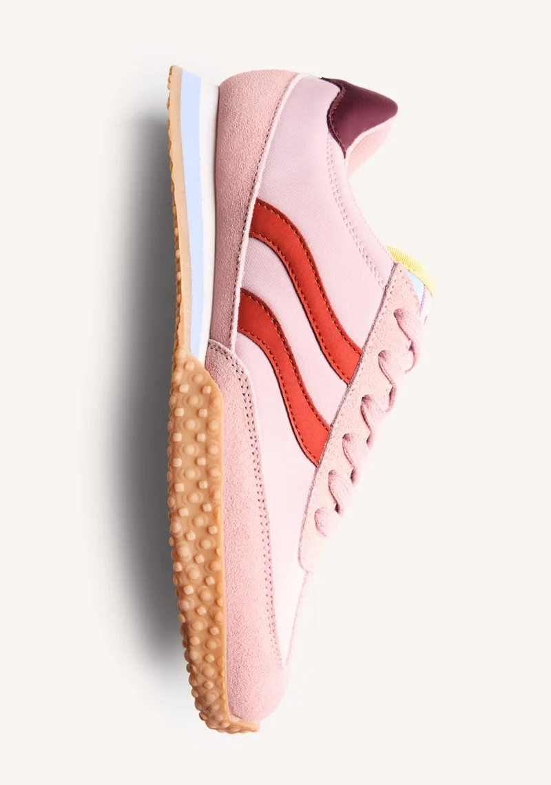 LEATHER AND NYLON SNEAKERS CONGER