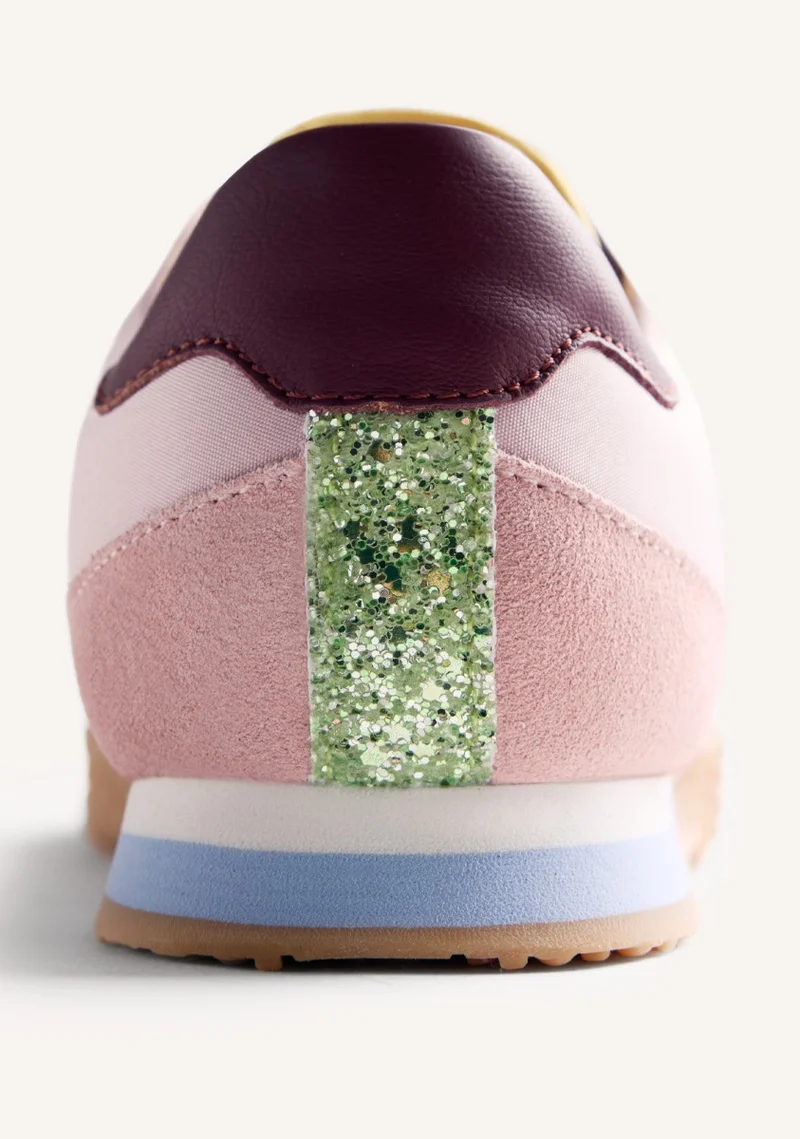 LEATHER AND NYLON SNEAKERS CONGER