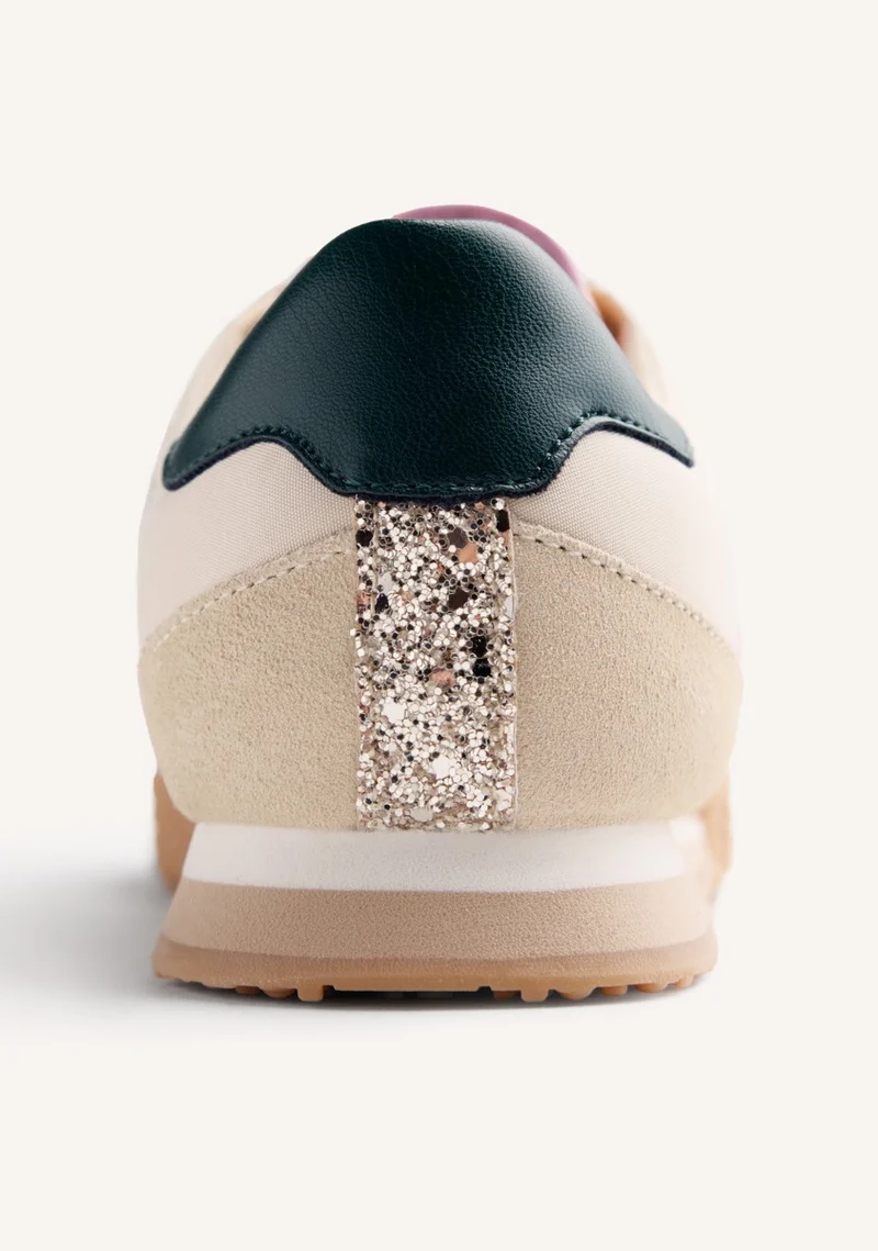 LEATHER AND NYLON SNEAKERS CONGER