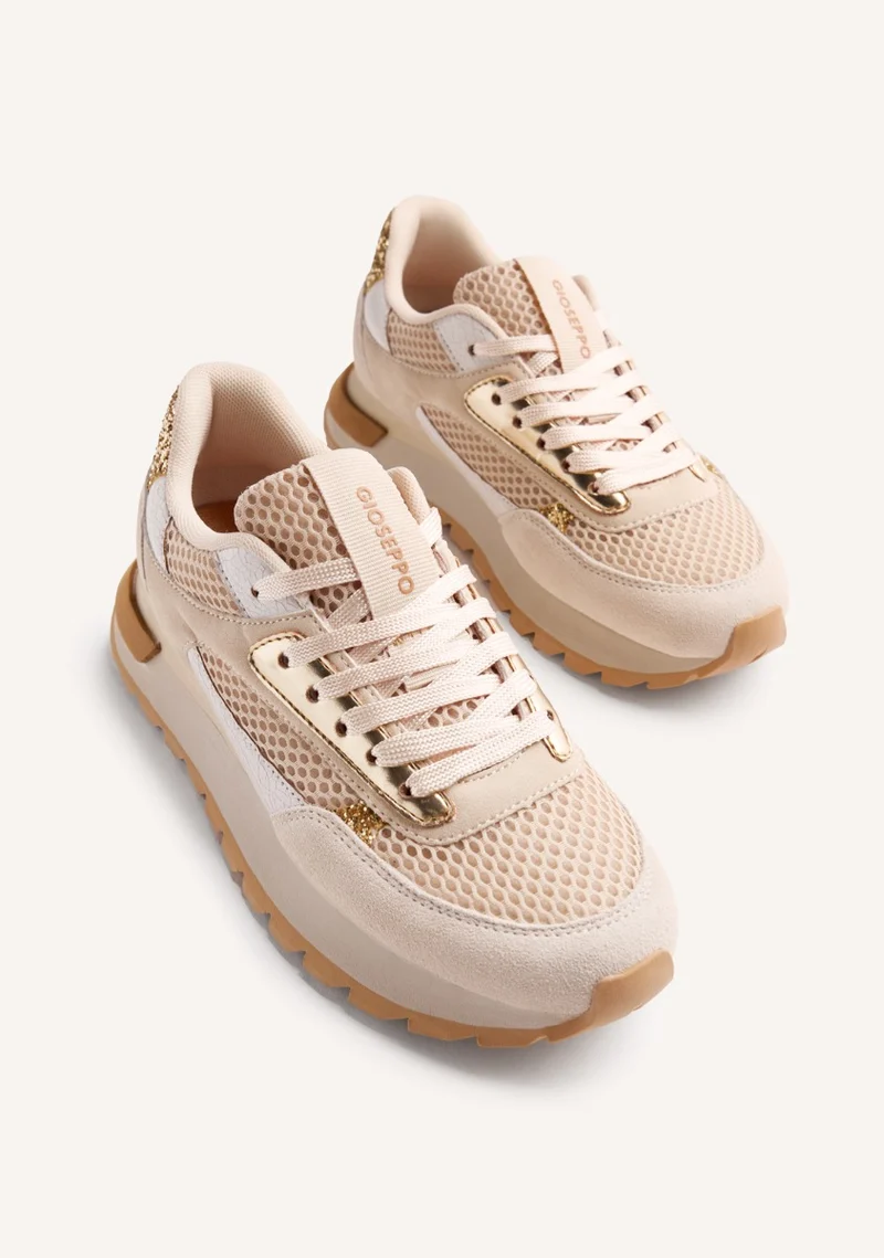 LEATHER AND MESH SNEAKERS FUNKLEY