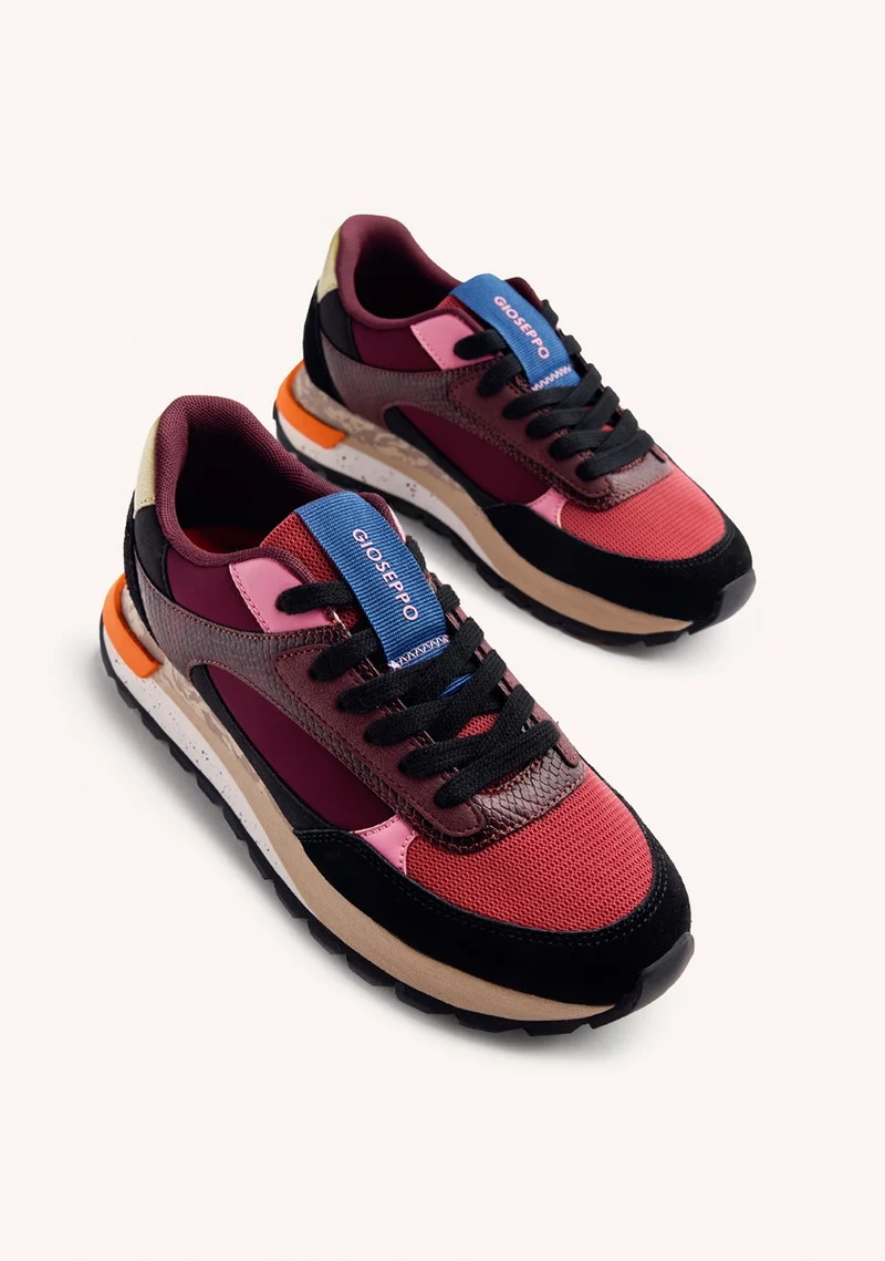 LEATHER AND MESH SNEAKERS EAGAN