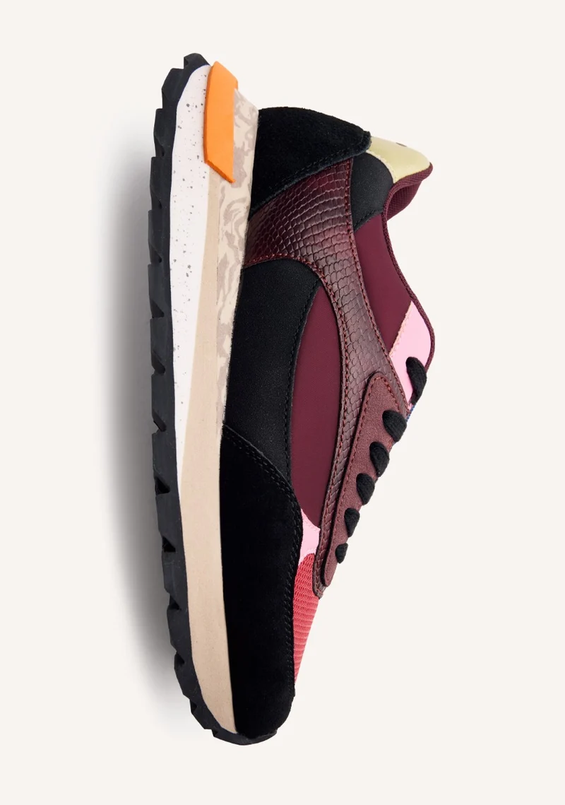 LEATHER AND MESH SNEAKERS EAGAN