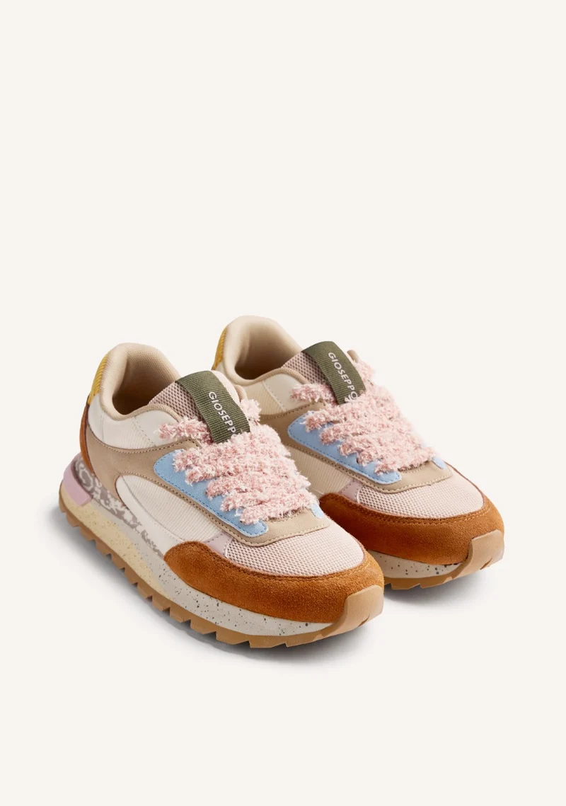 LEATHER AND CORDUROY SNEAKERS KELLIHER