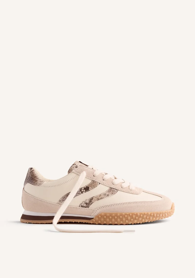ANIMAL PRINT LEATHER SNEAKERS GLADWIN