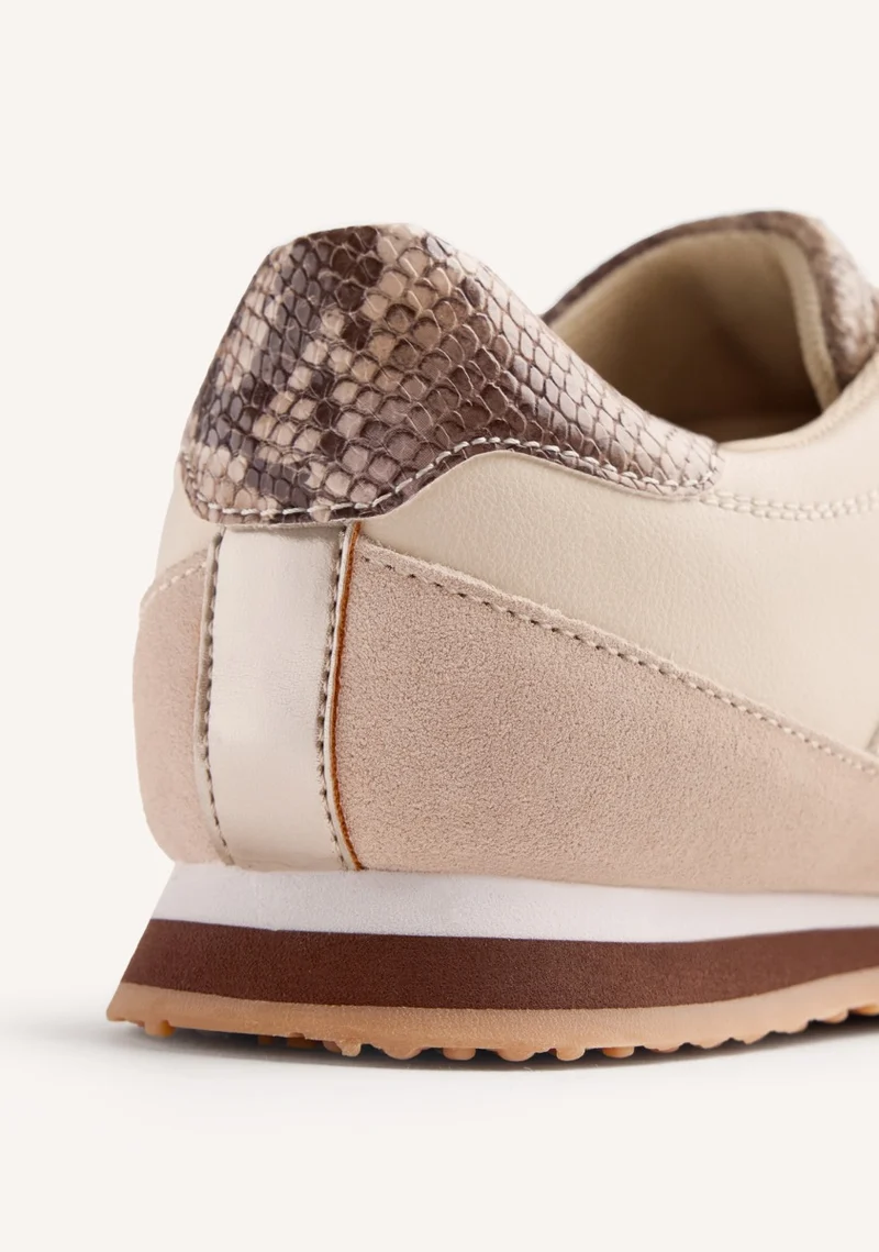 ANIMAL PRINT LEATHER SNEAKERS GLADWIN