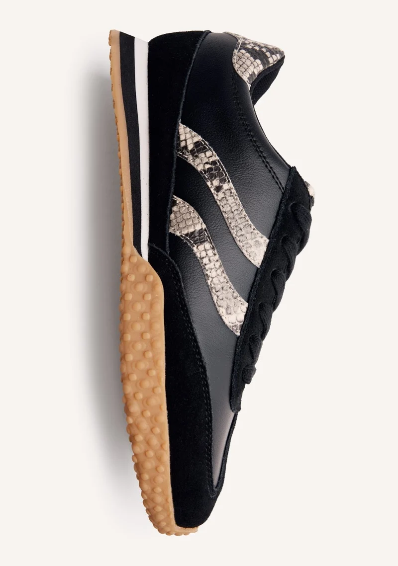 ANIMAL PRINT LEATHER SNEAKERS GLADWIN