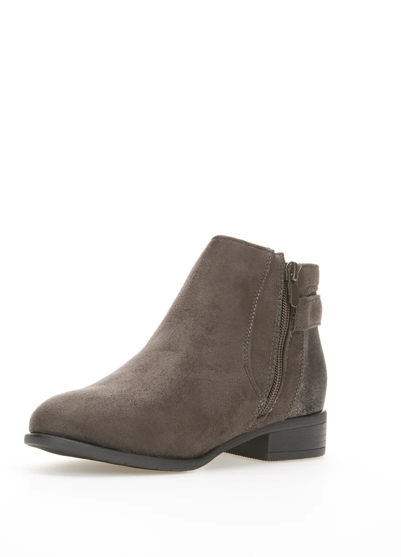 Boots dos irisés - Gris
