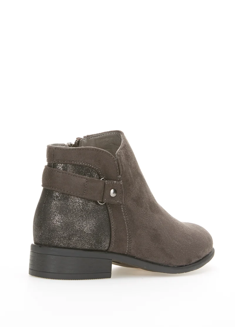 Boots dos irisés - Gris