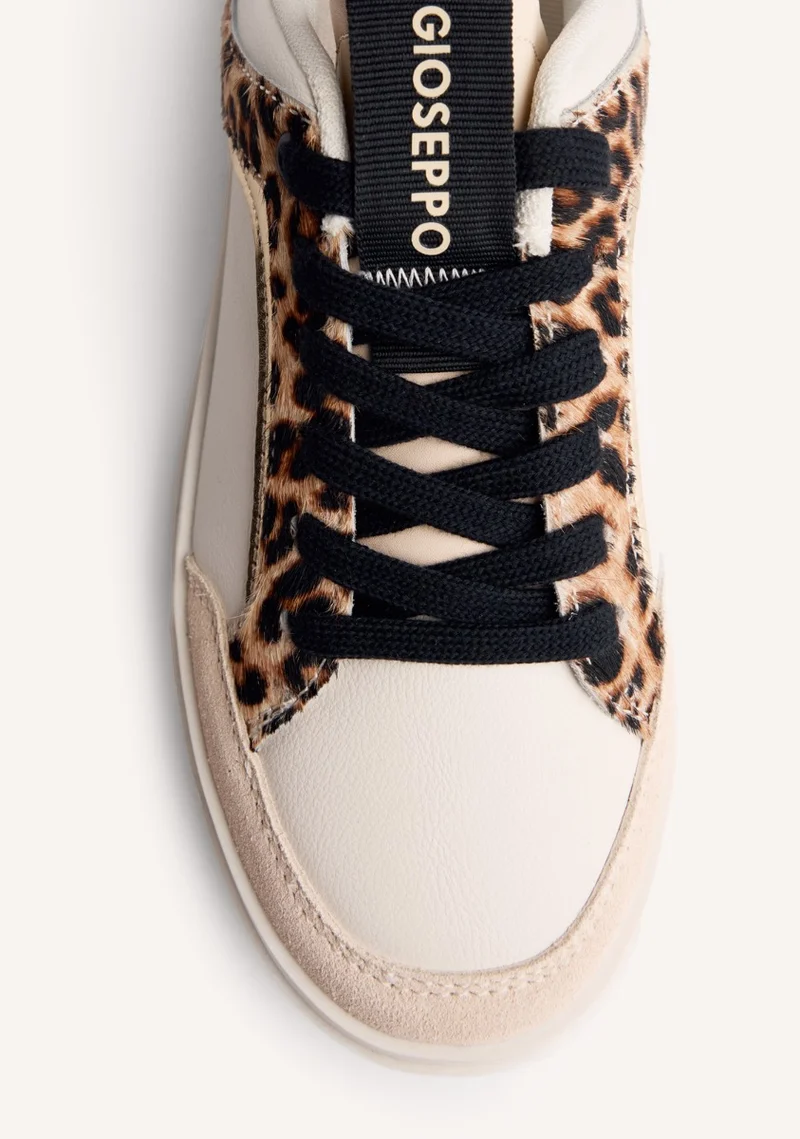 ANIMAL PRINT LEATHER SNEAKERS MORRICE