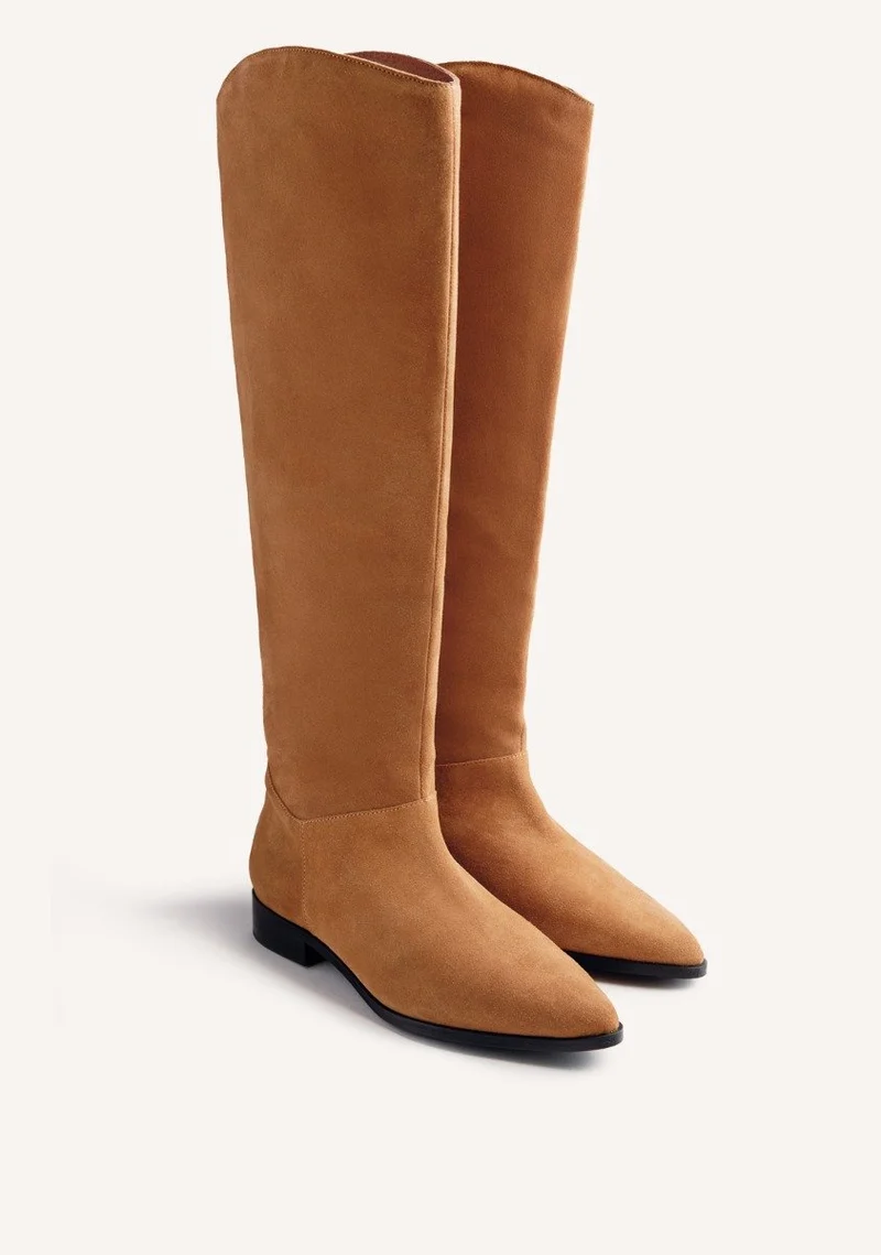 SUEDE LEATHER HIGH BOOTS FOSTORIA
