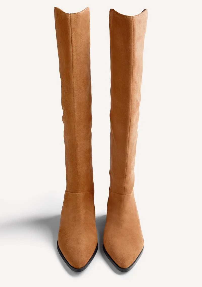 SUEDE LEATHER HIGH BOOTS FOSTORIA