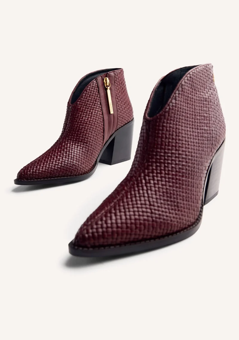 BRAIDED LEATHER BOOTS ERHARD