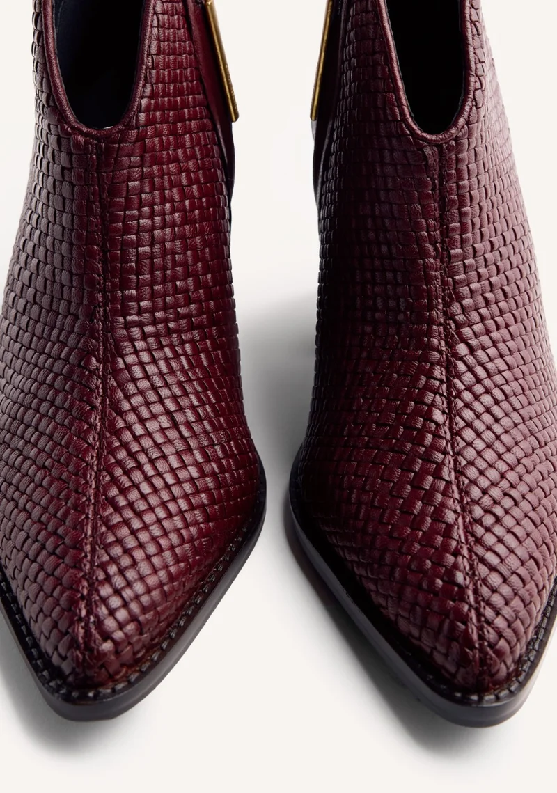 BRAIDED LEATHER BOOTS ERHARD