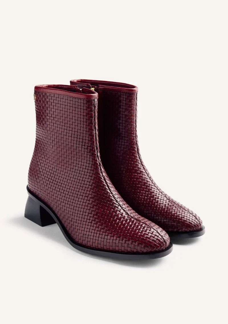 BRAIDED LEATHER BOOTS BEXLEY
