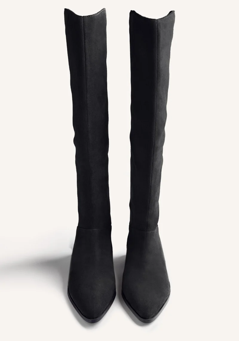 SUEDE LEATHER HIGH BOOTS FOSTORIA