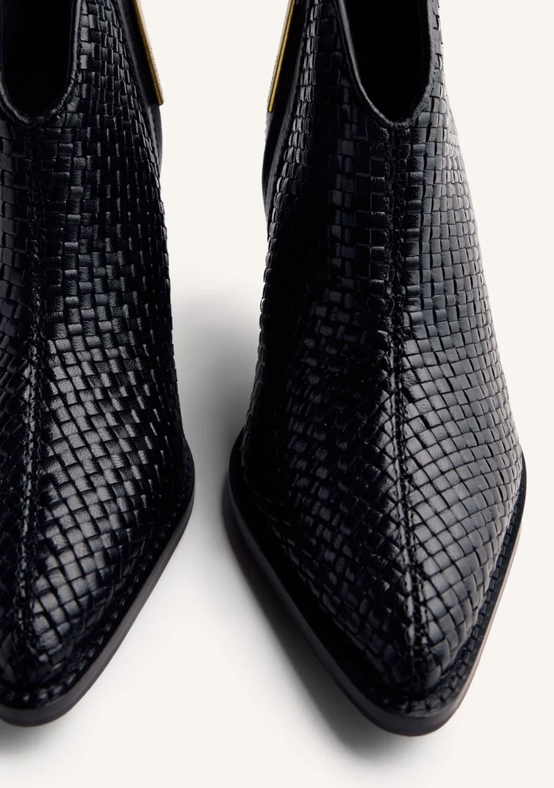 BRAIDED LEATHER BOOTS ERHARD