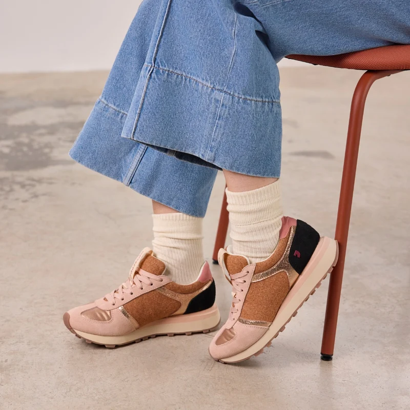 RETRO STYLE FELT SNEAKERS RYE
